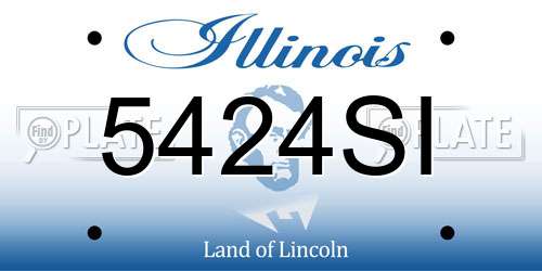 5424SI Illinois License Plate