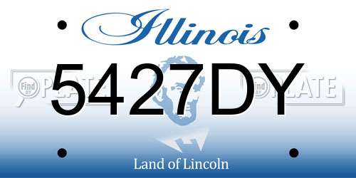 5427DY Illinois License Plate