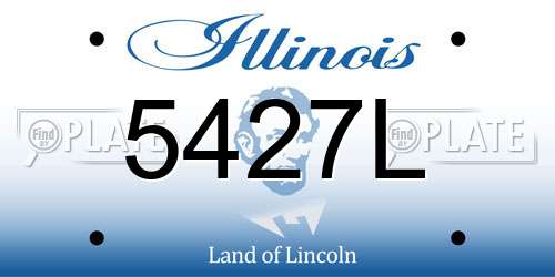 5427L Illinois License Plate