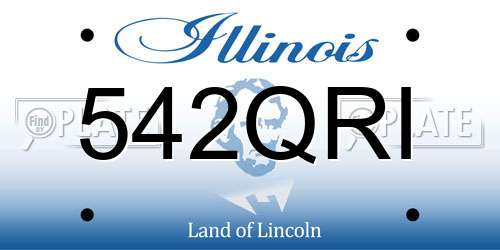 542QRI Illinois License Plate