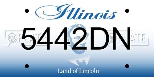 5442DN Illinois License Plate