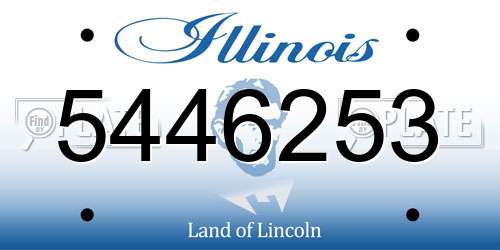 5446253 Illinois License Plate
