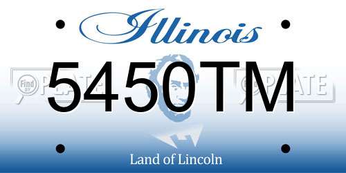 5450TM Illinois License Plate