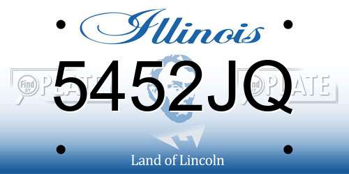 5452JQ Illinois License Plate