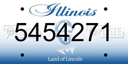 5454271 Illinois License Plate