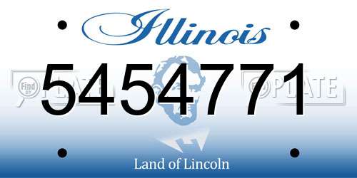 5454771 Illinois License Plate