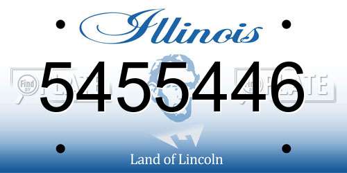 5455446 Illinois License Plate