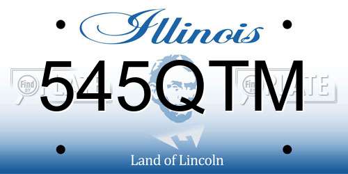 545QTM Illinois License Plate