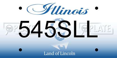 545SLL Illinois License Plate