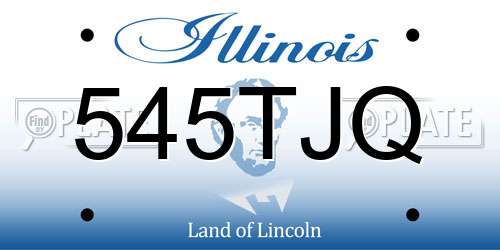 545TJQ Illinois License Plate