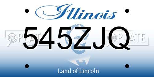 545ZJQ Illinois License Plate