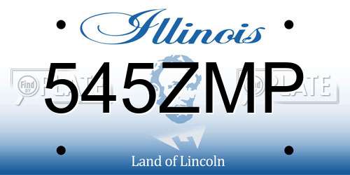 545ZMP Illinois License Plate