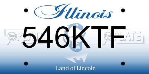 546KTF Illinois License Plate