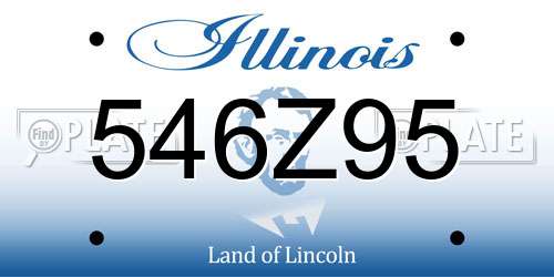 546Z95 Illinois License Plate