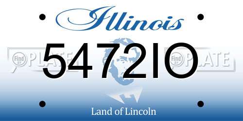 5472IO Illinois License Plate