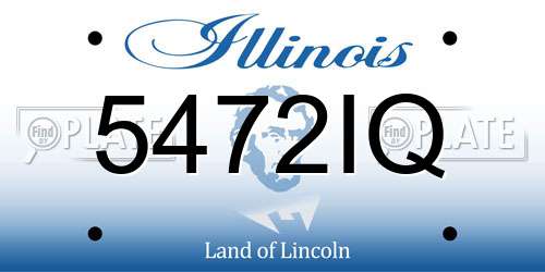 5472IQ Illinois License Plate