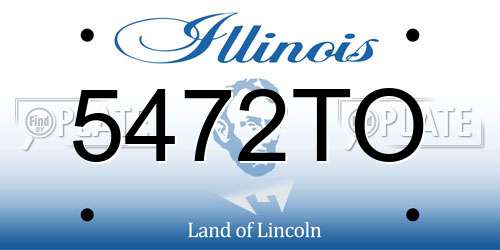 5472TO Illinois License Plate
