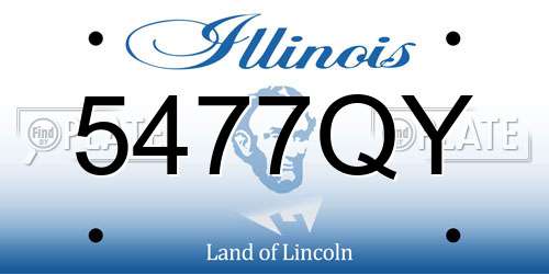 5477QY Illinois License Plate