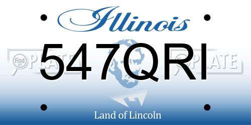 547QRI Illinois License Plate