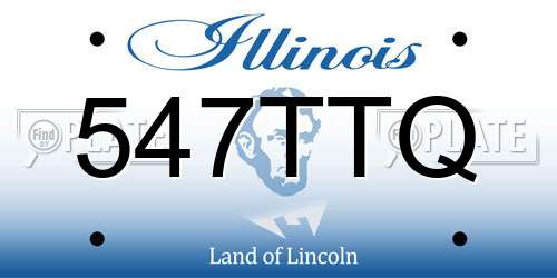 547TTQ Illinois License Plate