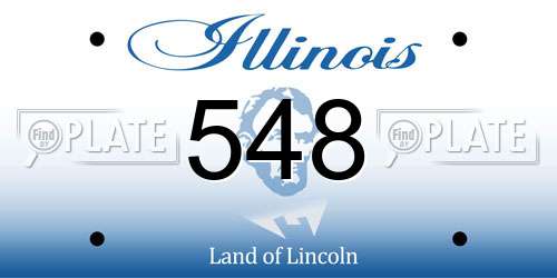 548 Illinois License Plate