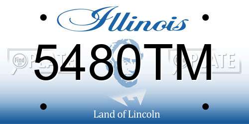 5480TM Illinois License Plate