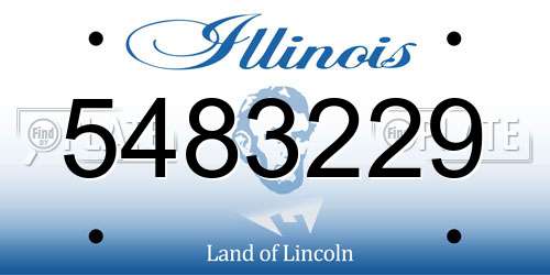 5483229 Illinois License Plate