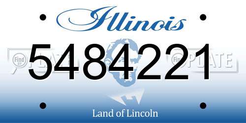 5484221 Illinois License Plate