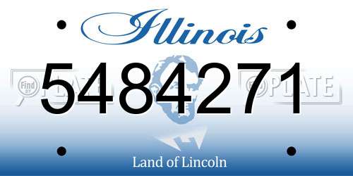 5484271 Illinois License Plate