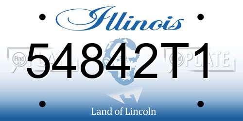 54842T1 Illinois License Plate