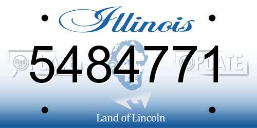 5484771 Illinois License Plate