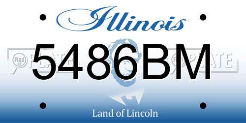5486BM Illinois License Plate
