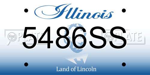 5486SS Illinois License Plate