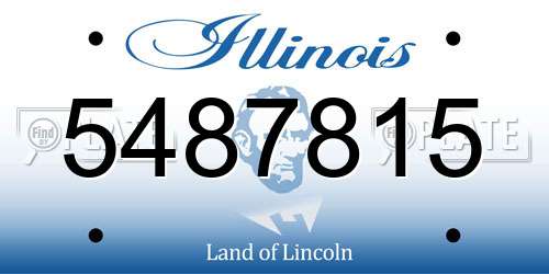 5487815 Illinois License Plate