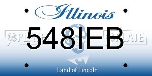 548IEB Illinois License Plate