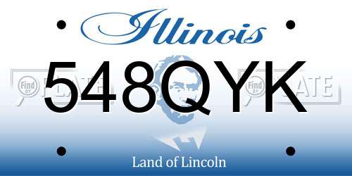 548QYK Illinois License Plate