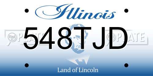 548TJD Illinois License Plate
