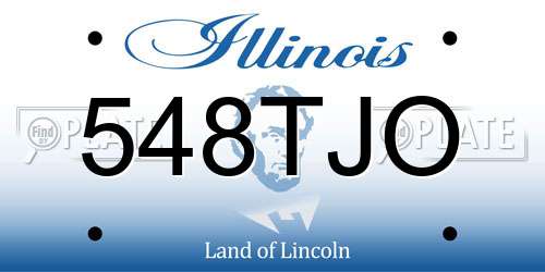 548TJO Illinois License Plate