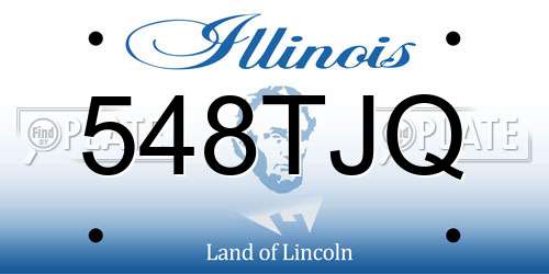 548TJQ Illinois License Plate