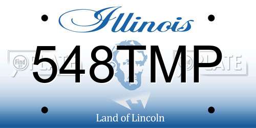 548TMP Illinois License Plate
