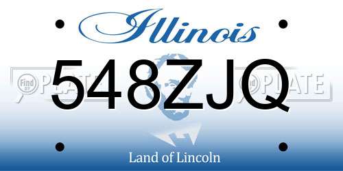 548ZJQ Illinois License Plate
