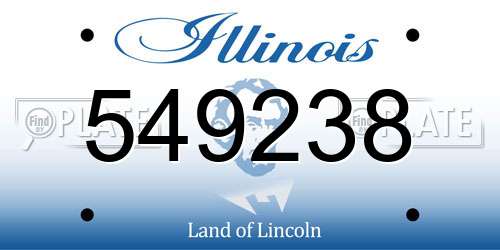 549238 Illinois License Plate