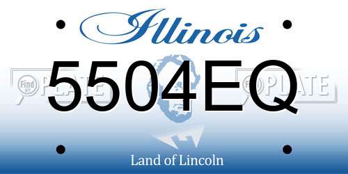 5504EQ Illinois License Plate