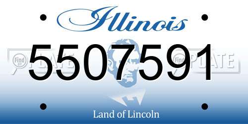 5507591 Illinois License Plate