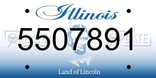 5507891 Illinois License Plate