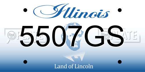 5507GS Illinois License Plate