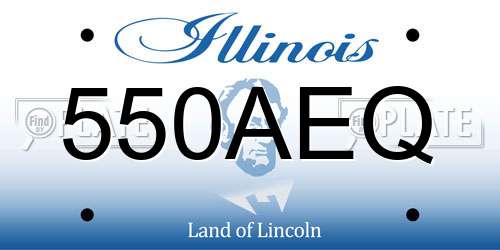 550AEQ Illinois License Plate