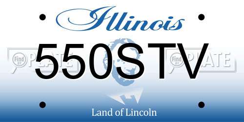 550STV Illinois License Plate