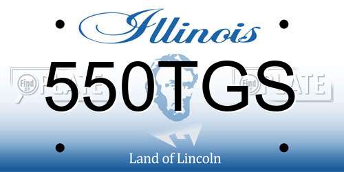 550TGS Illinois License Plate