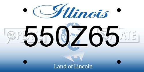 550Z65 Illinois License Plate